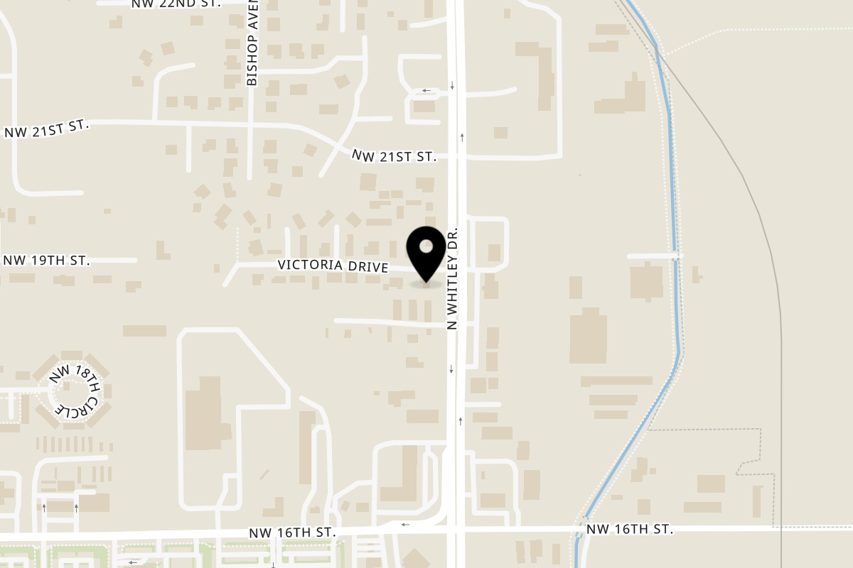 Map showing the location of Dora's Tex Mex on 1823 N Whitley Dr in Fruitland